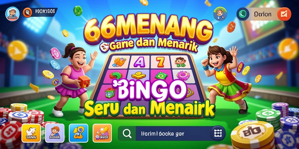 Tampilan gameplay Bingo menarik di 66MENANG.