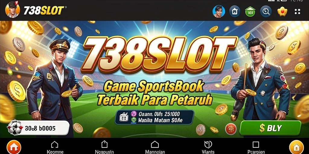 Screenshot gameplay 738SLOT menampilkan berbagai pilihan taruhan olahraga yang menarik.