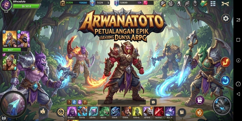 Tampilan gameplay ARWANATOTO yang mendebarkan dan penuh aksi.