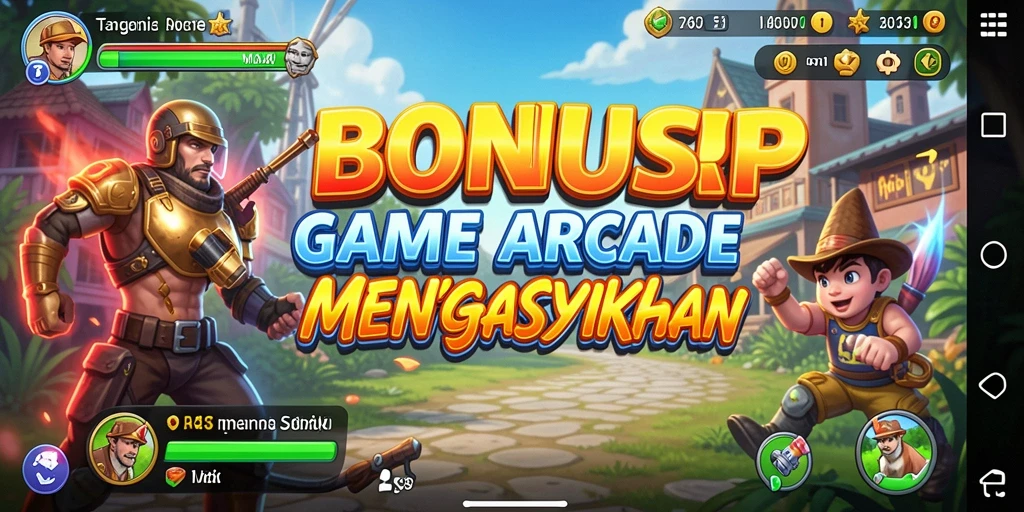Tampilan gameplay seru BONUSRP dengan berbagai level menantang.