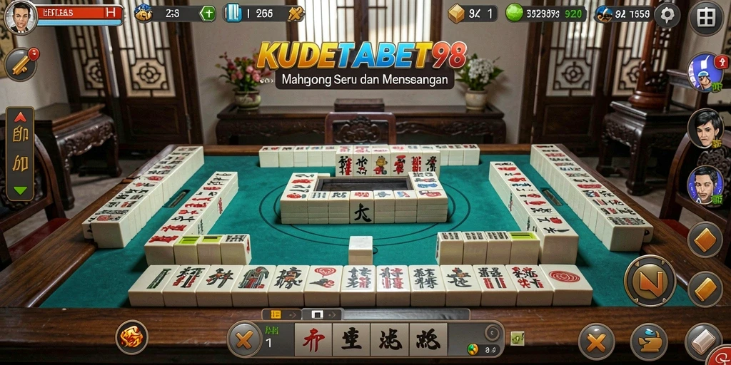 Tampilan permainan Mahjong yang seru dan menarik di KUDETABET98.