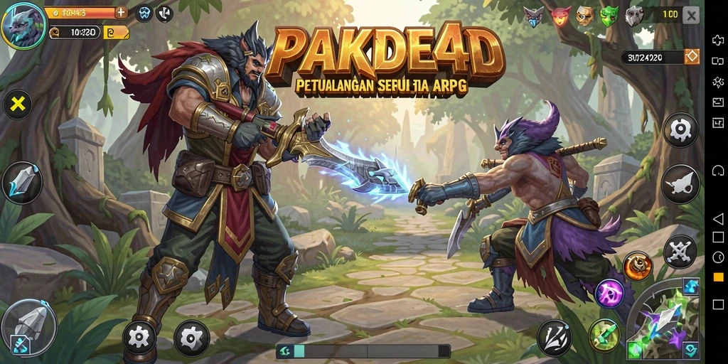 Screenshot gameplay ARPG di PAKDE4D yang menampilkan aksi seru.
