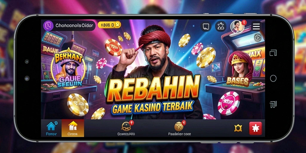 Tampilan menarik dari gameplay Kasino di REBAHIN.